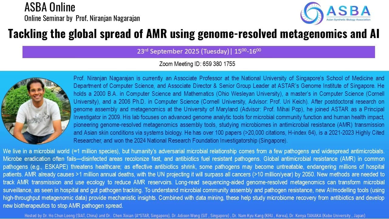 Tackling global spread of AMR use genome-resolved metagenomics & AI