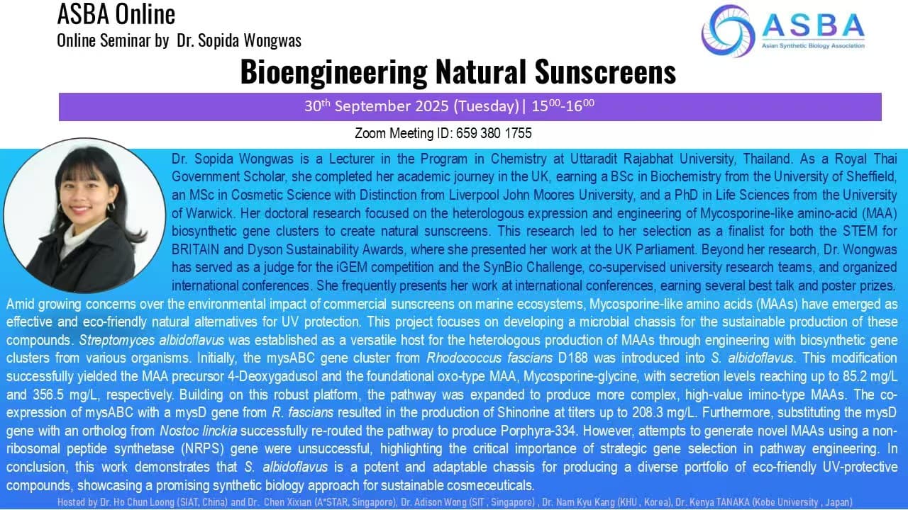 Bioengineering Natural Sunscreens