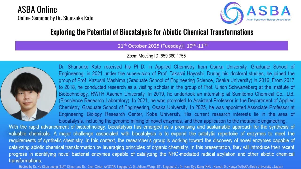 Potential of Biocatalysis for Abiotic Chemical Transformations